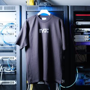 ptyk - Rhodium Puff Print Tee - Black