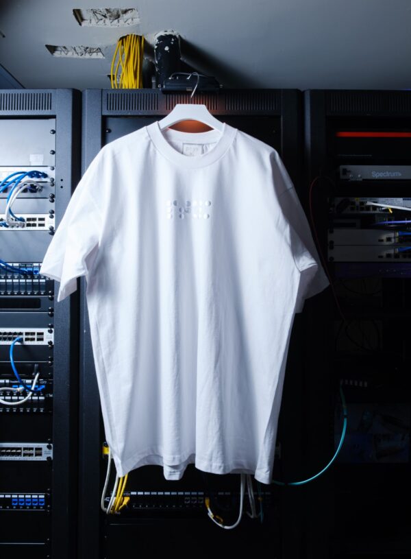 ptyk - Rhodium Puff Print Tee - White